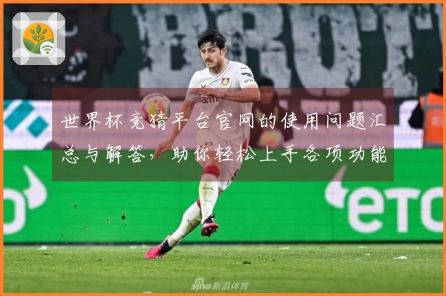 世界杯竞猜平台官网的使用问题汇总与解答，助你轻松上手各项功能
